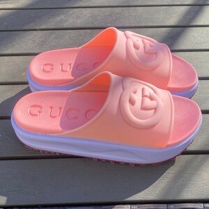 Gucci Coral Slide Sandals